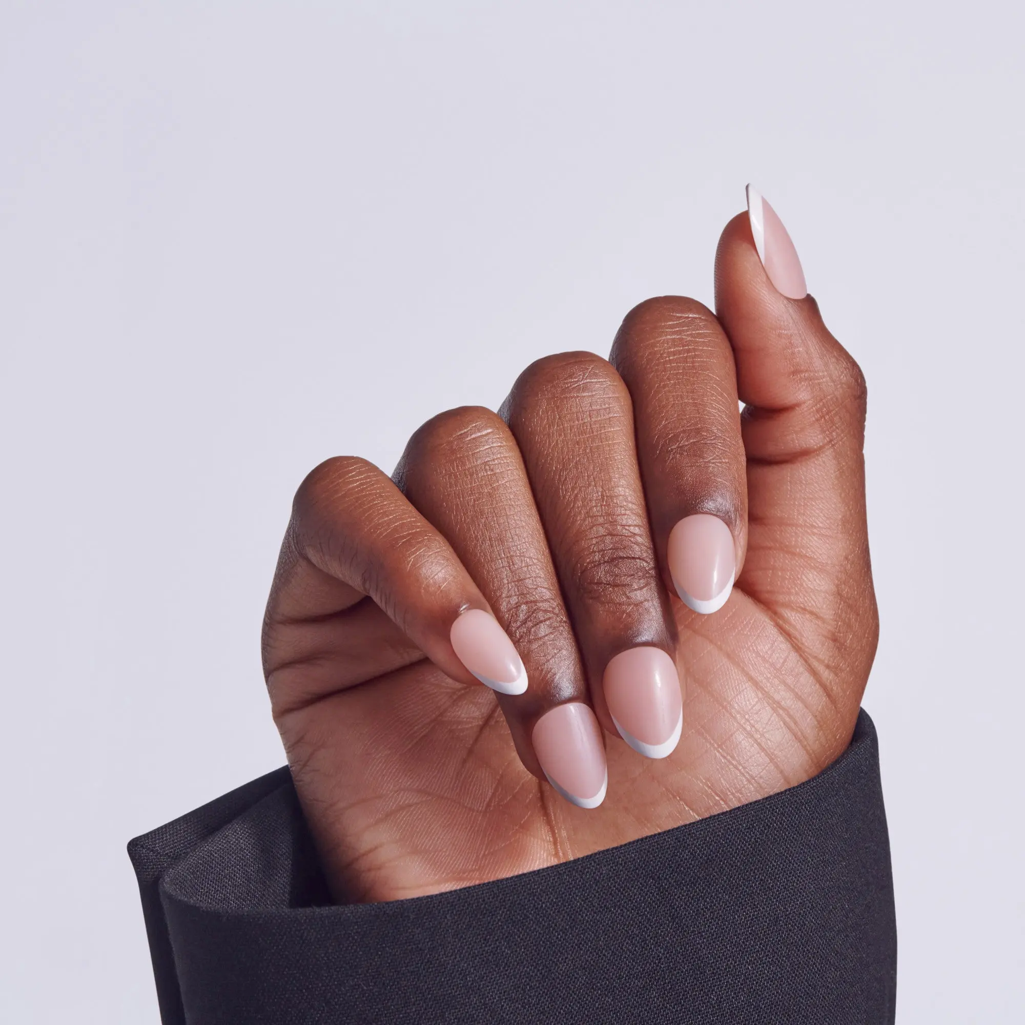 Kiss Core French Press On Fake Glue Nails - Passionate | French Tips, White, Short, Almond