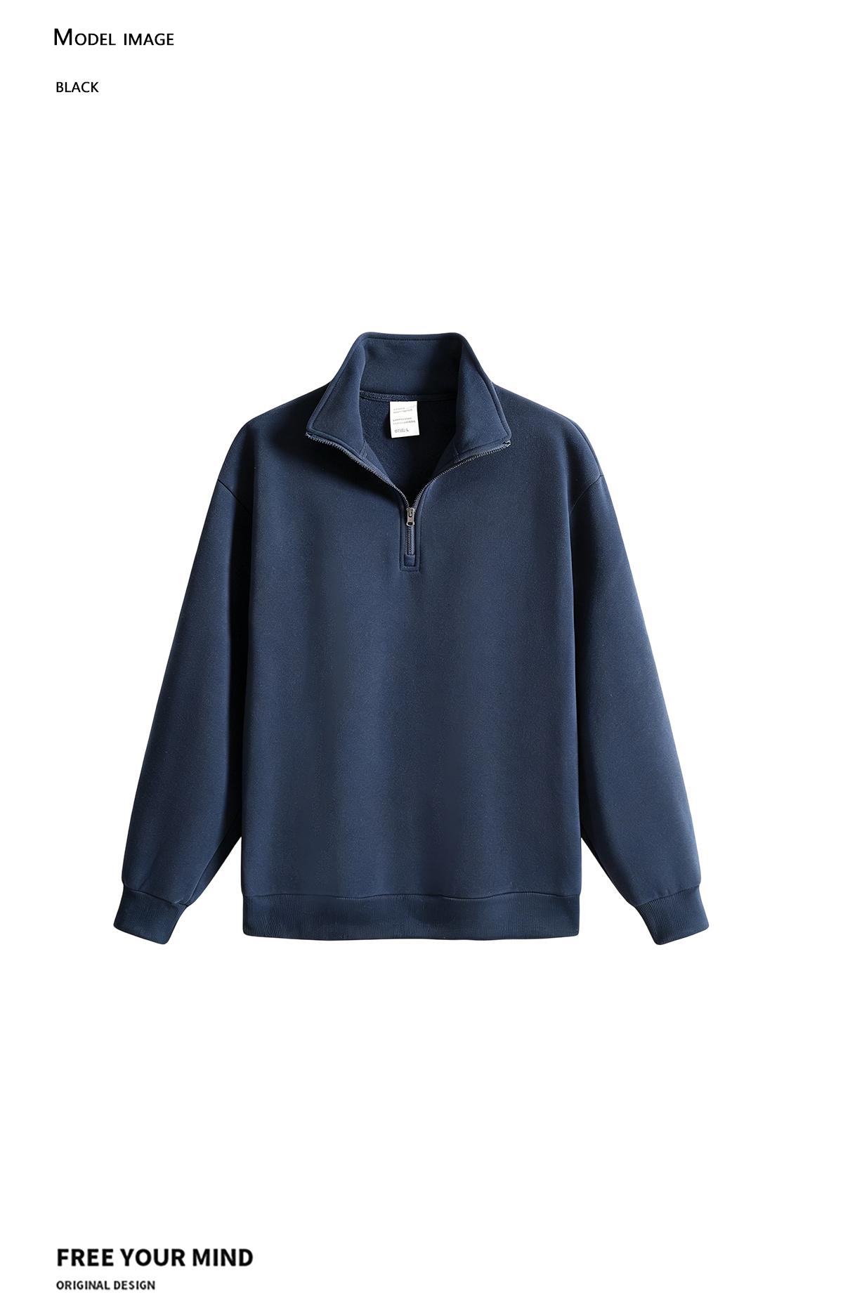 3-pack men’s stand-collar sweatshirts, men’s sweatshirts. Loose fit, half-zip stand collar design, soft, comfortable, skin-friendly fabric, minimalist solid color design, available in multiple colors, suitable for daily commuting, school, shopping, sports