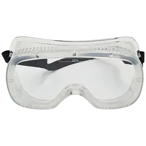 Clear Safety Goggles with Adjustable Strap, Meets ANSI Z87+ Standards