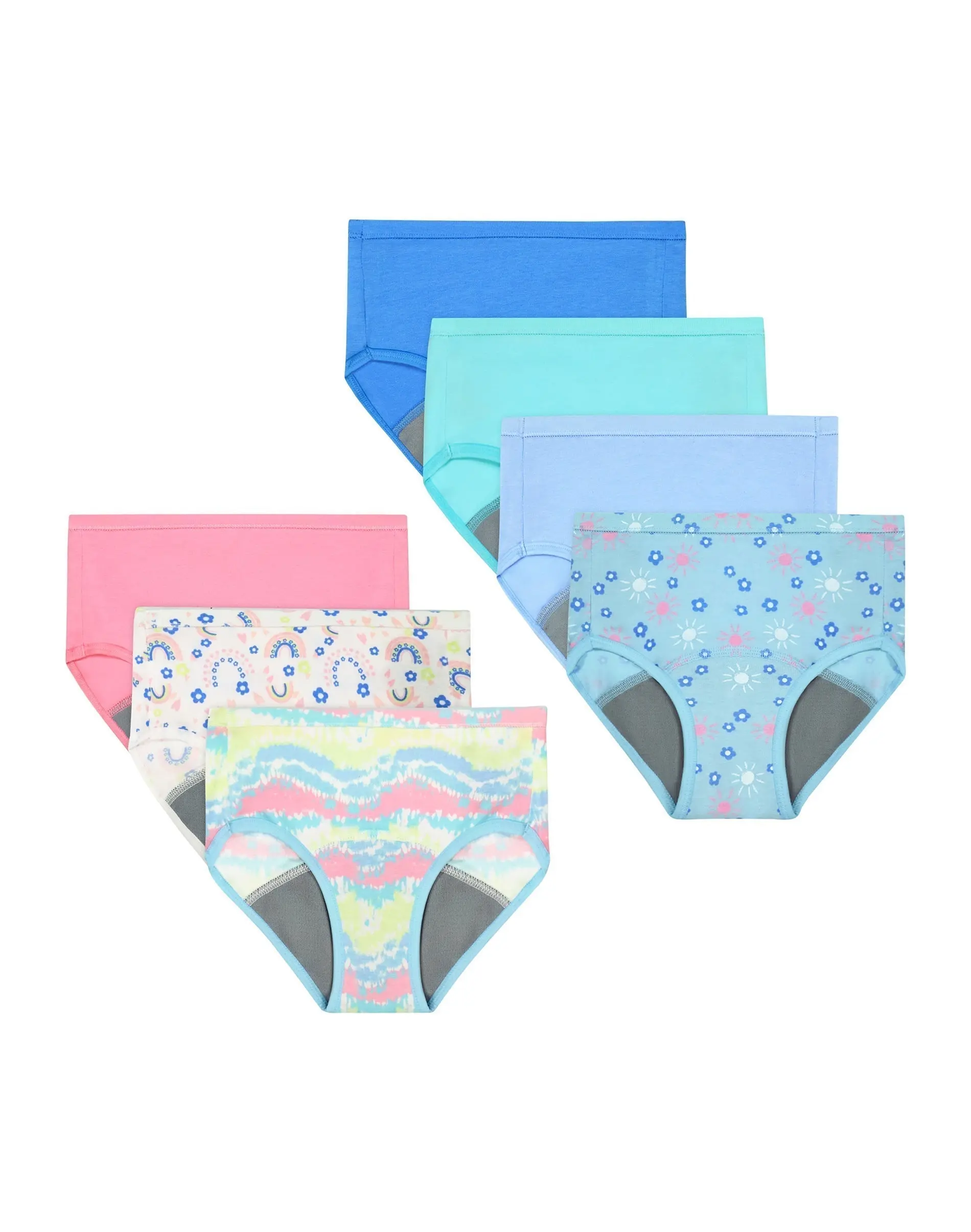 Hanes Girl's Potty Trainer Underwear Briefs, 7-Pack, Moisture-Wicking Hanes Girl's Potty Trainer Underwear Briefs, 7-Pack, Moisture-Wicking