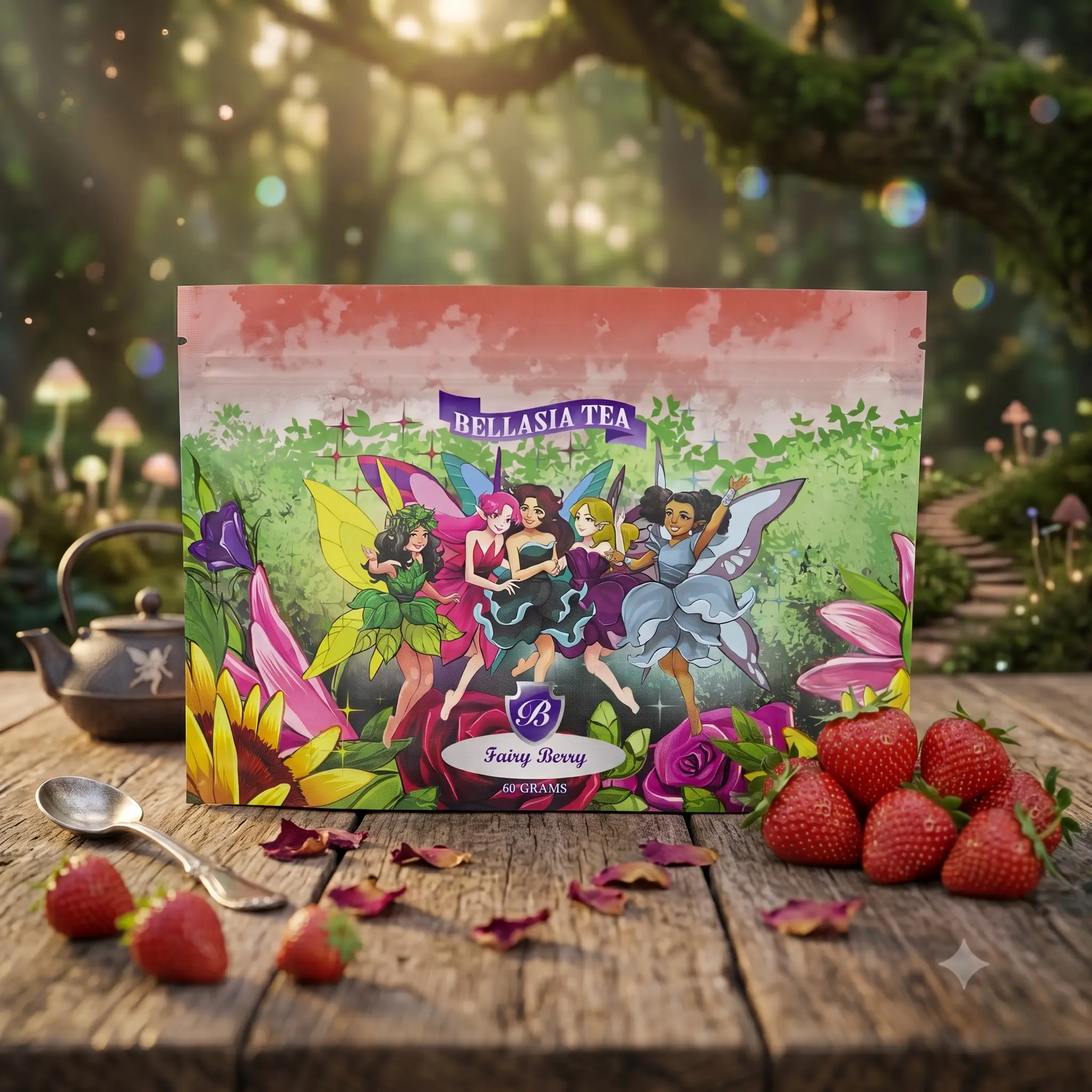 Fairy Berry Beverage Sweet Strawberry Summer