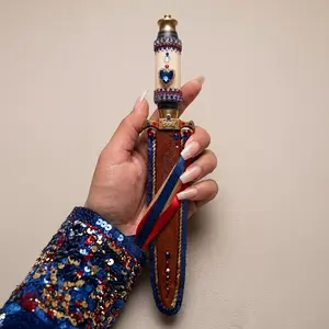 Engraved Ponya Ezili Dantò with Rhinestones – Elegant Vodou Altar Decor for Spiritual Rituals & Sacred Spaces