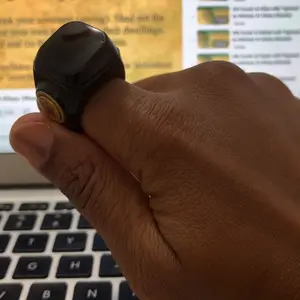 Smart Prayer Beads Ring with Timer, APP-Connected and Waterproof Electronic Counter, Ideal for Muslim Prayers and Daily Worship