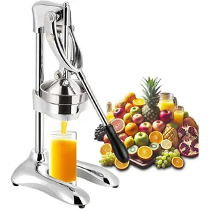 commercial Juicer Machine Cast Iron Citrus Juicer for Lemon, Lime, Orange Juice - Professional Squeezer and , Stainless Steel Heavy Duty Manual Orange Juice for Commercial Home Restaurant Use