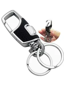 Alloy Car Keychain with Key Rings, Fashionable Keychain for Men & Women, Trendy All-match & Exquisite Keychain for Birthday Gift