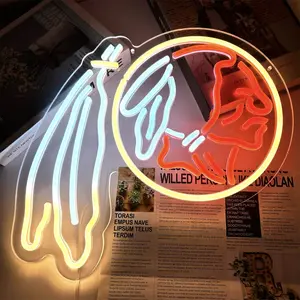 Football Neon Sign for Wall Decor Sport Team Neon Light Football Fans Neon Sign for Man Cave Dormitory Bar Club Birthday Gifts for Baseball Fans College Student USB Powered