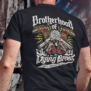 Brotherhood Of A Dying Breed, Lineman Gaffs T-Shirt, Long Sleeve, Hoodie, Lineman Gift, Lineman Decal, Lineman Sticker, Lineman Hat