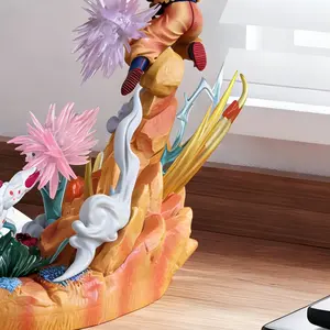 DBZ High-end Animation wonderful battle scenes can be done by hands-collection-level ornaments, rock bases, home