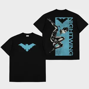 Nightwing High-Quality 100% Cotton T-Shirt, Dick Grayson Graphic Shirt, Robin Comic T-Shirt, Character Comics Fans Shirt, Superhero T-Shirt, Comic Book Fans T-Shirt, Superhero Graphic Tee