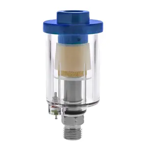 Oil Water Separator, Air Compressor Strainer for Air Tool Air Line, 1/4" NPT Inlet and Outlet, for Compressor Air Line Hose