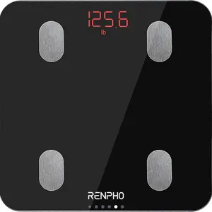 RENPHO Elis 1 Smart Body Scale with App Sync, Bluetooth Weight Scale Body Composition Monitor Health Analyzer Body Fat Monitor and BMI Calculation
