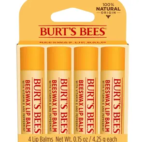 Burt's Bees 100% Natural Moisturizing Lip Balm (Original Beeswax)