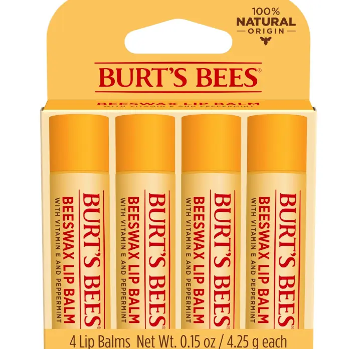 Burt's Bees 100% Natural Moisturizing Lip Balm (Original Beeswax)