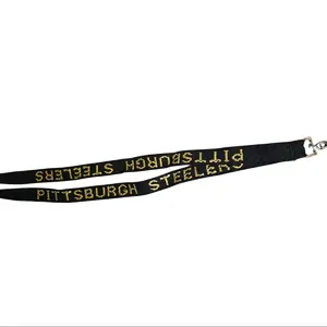 Black and Gold Football Laynard + Keychain + Event Pass Holder