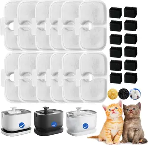 Water Fountain Filter,12 packs Pet Fountain Filter Replacement for Pet Fountain,Filters Replacements fit for Petlibro Dockstream  Water Fountain PLWF005/PLWF115/PLWF105