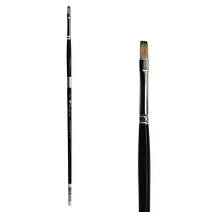 Trekell Legion Synthetic Mongoose Long Handle Artist Brush - Size #2 Flat