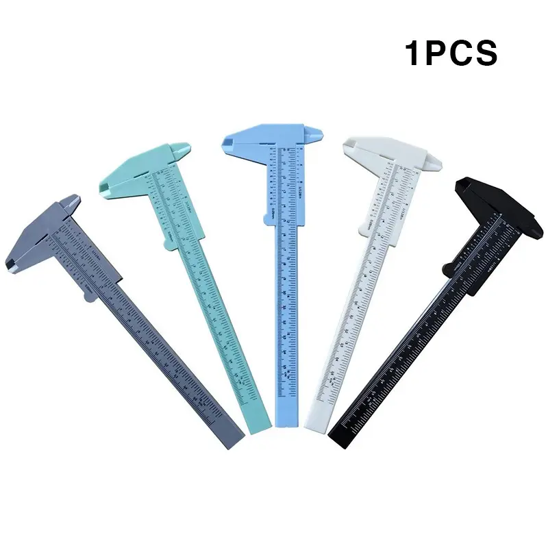 Plastic Caliper Ruler 0-150mm Multicolor Plastic Measuring Tool, DIY Measurement Scale for Jewelry Making, Precision Craft Supplies, Calipers Measuring Tool, Measuring Instrument