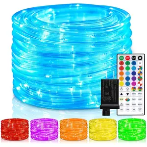 Outdoor Rope Lights 80ft 240LEDs Waterproof String Lights for Christmas Garden Tree RV Patio Party Boho Decor Multicolors