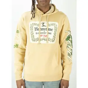 Rebel Minds 'Hennytime' Hoodie (Khaki) 152-322