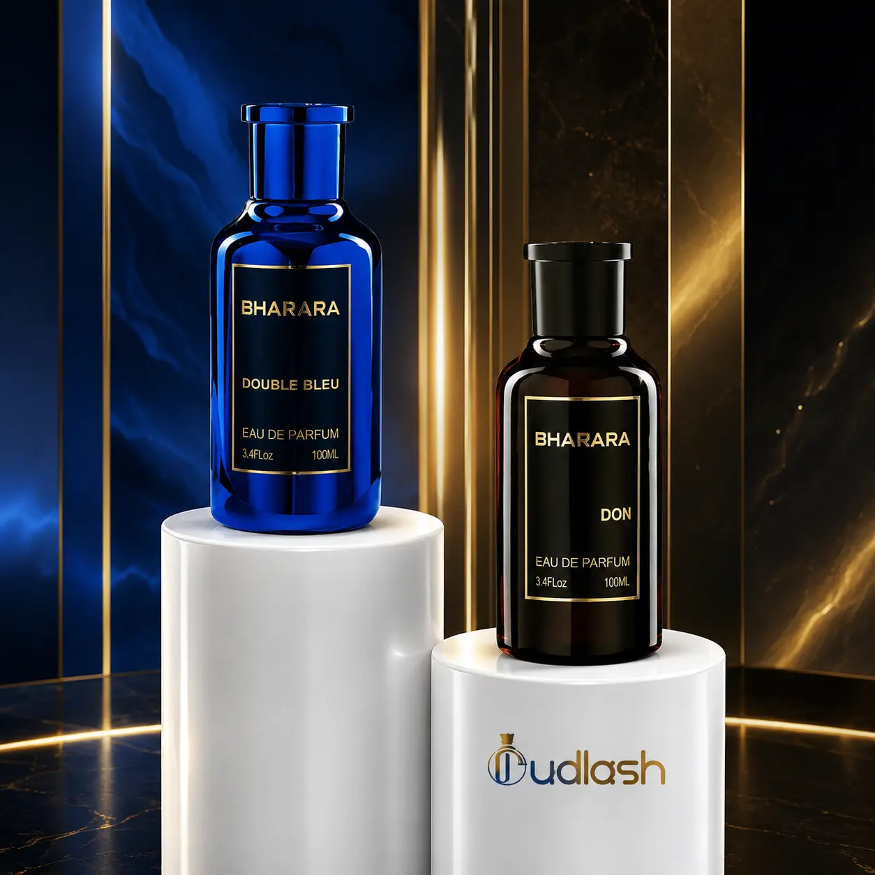 Bharara | Double Bleu + Don | Men's Fragrance | 100ML - 3.4 | Eau De Parfum | Pineapple- lemon, and bergamot