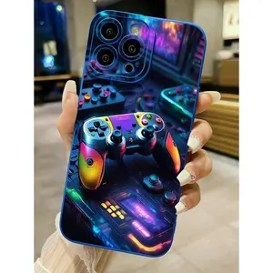 1pc Colorful Gamepad Phone Case With Camera Protector, Suitable For IPhone17/IPhone17 Air/IPhone17 Pro/IPhone17 Pro Max/16 Pro Max/15 Pro Max/14 Pro Max/13 Pro Max/12 Pro Max/11 Pro Max Waterproof Shockproof Anti-Fall Scratch Resistant