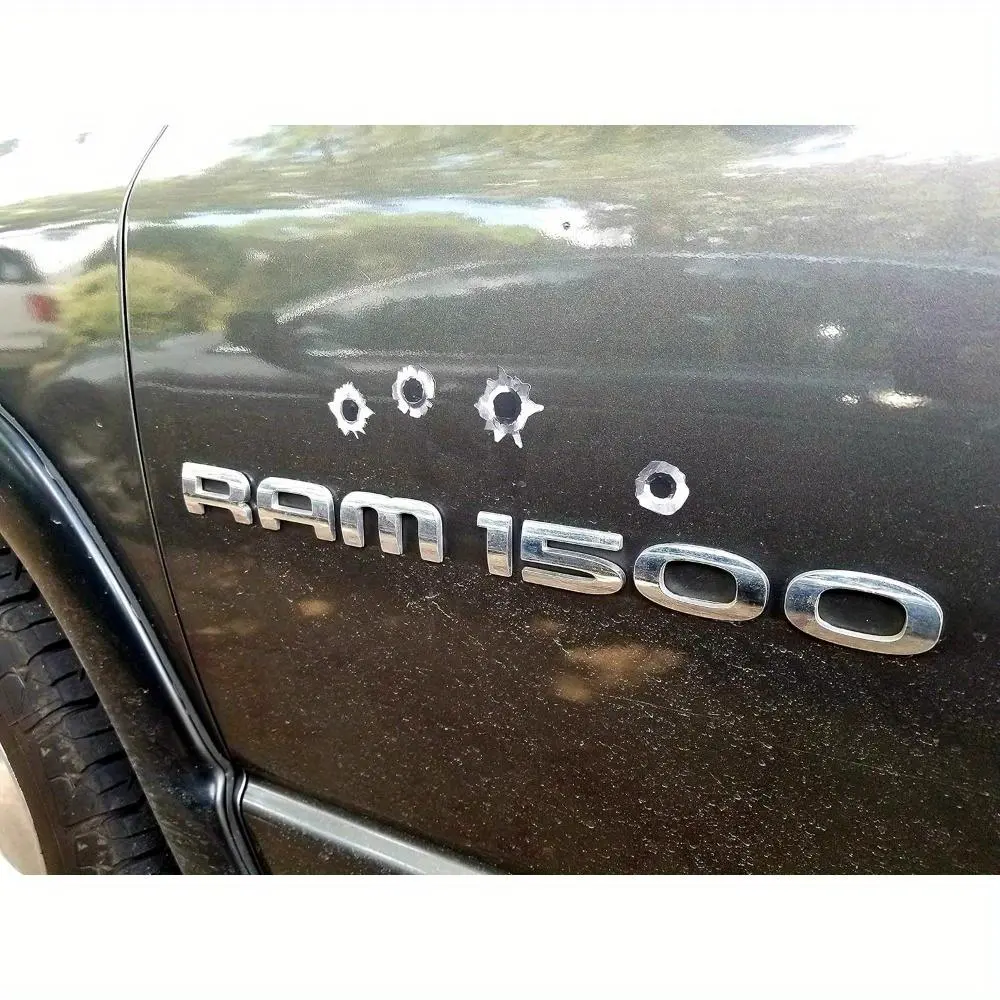 24-Pack Realistic Bullet Hole Decals - Safe For Paint, Perfect For Laptops, Cars & Trucks - Fun Prank s Stickers
