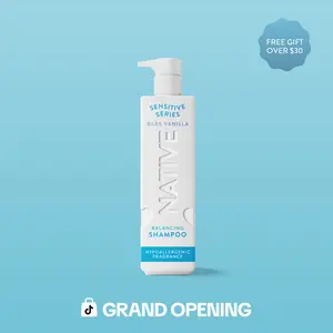 NATIVE Sensitive Series Shampoo – Hydrating Hair Care for Sensitive Scalp, Naturally-Derived Ceramides