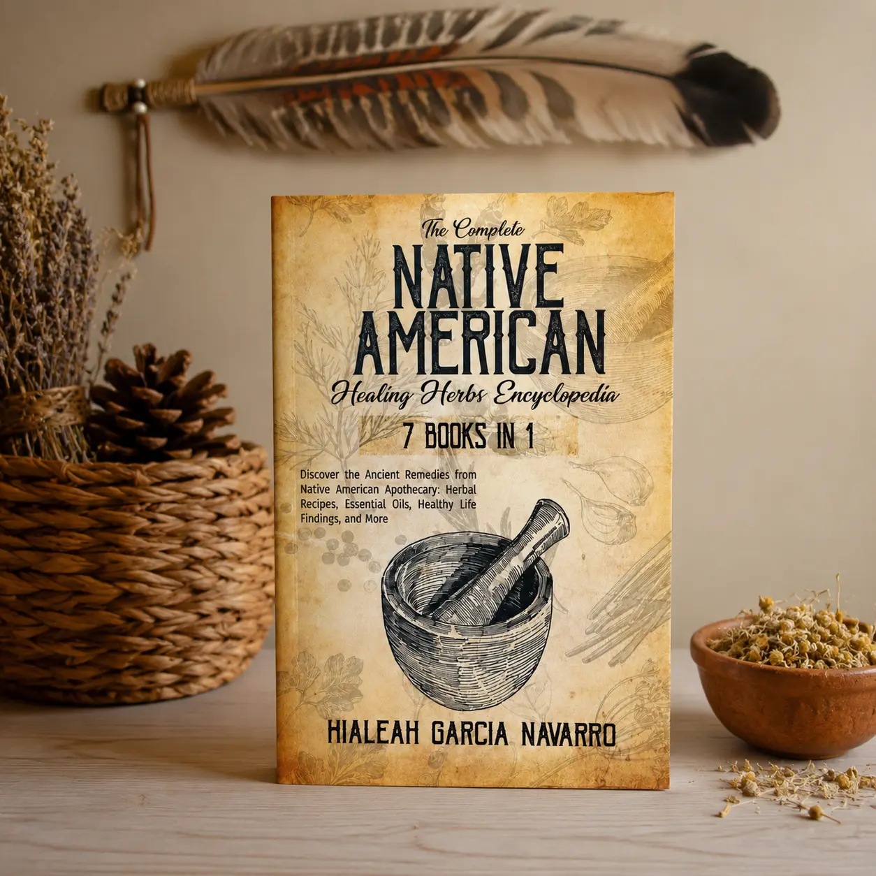 The Complete Native American Healing Herbs Encyclopedia Omnibus - 7-Book Complete Series Trade Paperback (US), Respectfully Curated Indigenous Content, Essential Oils Guide, By Hialeah Garcia Navarro