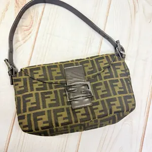 Pre-owned FENDI 1 Shoulder Bags Zucca Shoulder Bag YX