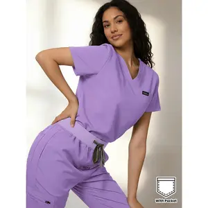 [Sturdy Washable Scrubs] Sturdy Washable Unisex Scrubs |     Multiple Pockets |     Tailored Material for Freshness & Comfort