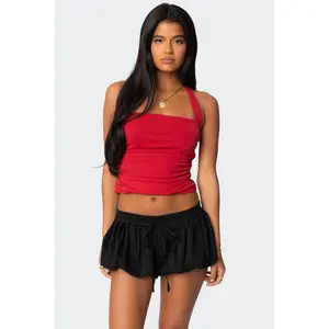 Nyrah Straight Neck Halter Top