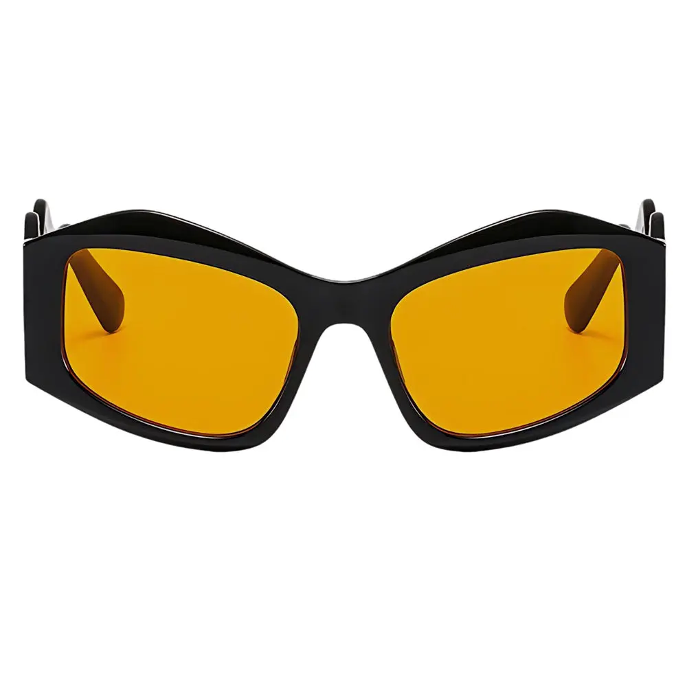 Fifth & Ninth Jade Women's Geometric Wavy Polarized Sunglasses