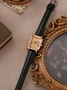 Vintage Elegant Women's Small Dial Fashionable Wristwatch, New Sports Fashion Trendy Long Rectangle Quartz Analog Watch, Simple Casual Style Exquisite Watch