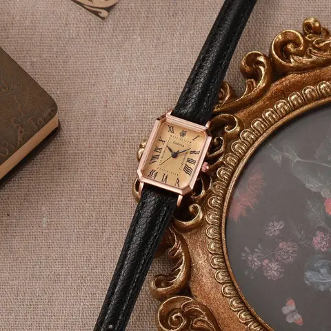 Vintage Elegant Women's Small Dial Fashionable Wristwatch, New Sports Fashion Trendy Long Rectangle Quartz Analog Watch, Simple Casual Style Exquisite Watch, Fashion Wristwatches