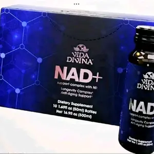 Vida Divina NAD+ Liquid Supplement with NR Longevity Complex Anti-Aging Support 10 Bottles 500ml