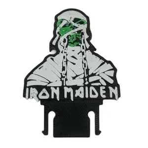 Eddie rock band logo hard hat clip - High-Quality PLA, Versatile Design for Full Brim, Cap Style, and Bump Caps, Easy to Install