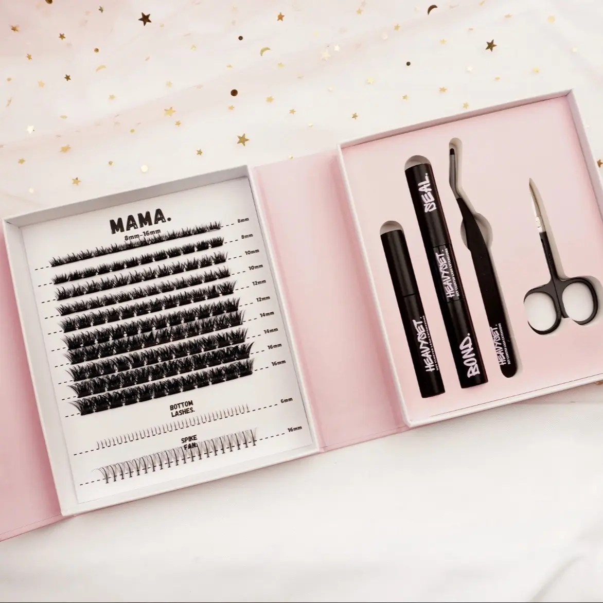 MAMA: DIY CLUSTER LASH EXTENSION KIT by HEAVYSET Eyelash Extension Accessories & Lash Bond & Seal