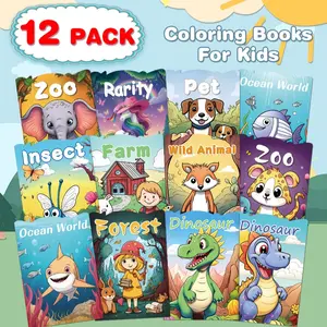 Kids Coloring Books Set - Educational & Engaging Coloring Activity for Preschoolers | Colorful Animal Artwork | Perfect Gifts for Birthdays, Parties, New Year & Halloween | Easy to Use, High-Quality Craft for Young Artists