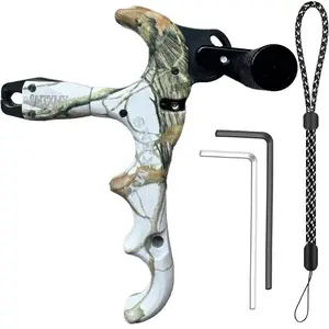 Beginner's Must-Have Archery Release | 4-Finger Grip Thumb Release for Compound Bow | 360° Swivel Head Eliminates Shooting Errors | Budget-Friendly Trigger Adjustment | Ideal for Entry-Level Archers Training at Closed Ranges | More Stable, Less Run-Out