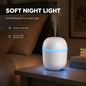 Aromatherapy Essential Oil Diffuser Humidifier with Color-Changing Night Light, Home Bedroom Humidity Control & Fresh Mist, Relaxing Home Improvement Air Care Device