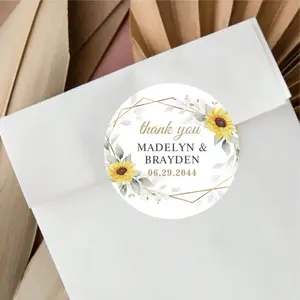 Personalized Thank You Label Stickers – Custom Party Favor Seals (96PCS)