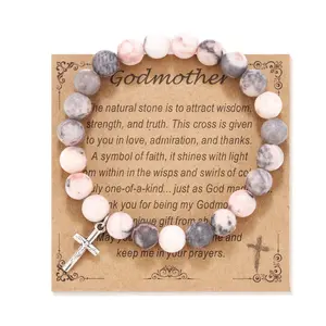 Godmother/Godfather Gifts, Cross Bracelet for Godparents/Godmother Godfather Proposal