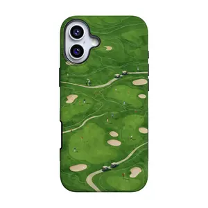 Casely iPhone 16 Case | Clubhouse | The Back Nine | Bold Protective Design | Compatible with MagSafe
