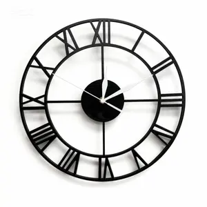 11.81-Inch Wooden Silent Wall Clock with Roman Numerals, Medieval Modern Classic Style Home Decor, Suitable for Bedroom Living Room Office