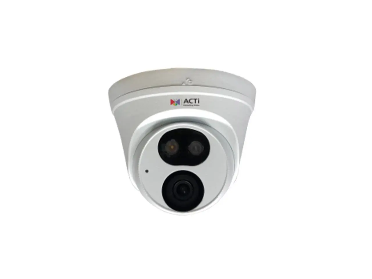 ACTi Z722, 4MP Deep Learning AI ColorGuard f2.8mm Outdoor Fixed Turret with IR LED 50m, White LED 50m, Smart Dual Light, WDR 120dB