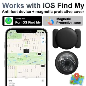 1/2/4pcs Transparent Vehicle Locator with High-Quality Magnetic Case, Loss Prevention Device, Supports Apple Find My, Fits Cars Bikes Motorcycles Pets Luggage