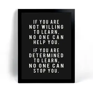 Framed Motivational Wall Art - Office Wall Art, Decor Motivational poster - Positive Quotes Wall Decor, Encouragement Gifts, Positive Sayings for Wall Decor - Entrepreneur Wall Art Artistic Hanging