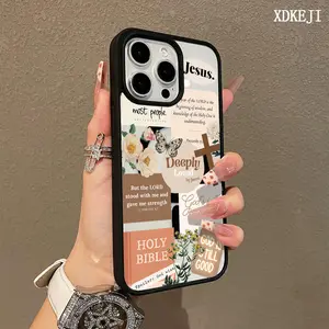 Trendy Magnetic Case for iPhone11/12/13/14/15/16/17/Air/Plus/promax Christian Bible Verses Collage MagSafe Ready, Ultra Thin & Shockproof | Cute Pick for Girls