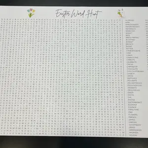 Giant Easter Wordsearch Puzzle | 30x42” | 100 Words to Find