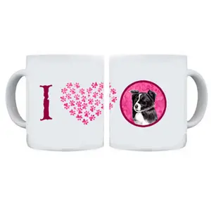 Carolines Treasures SC9138PK-CM15 15 oz. Border Collie Dishwasher Safe Microwavable Ceramic Coffee Mug